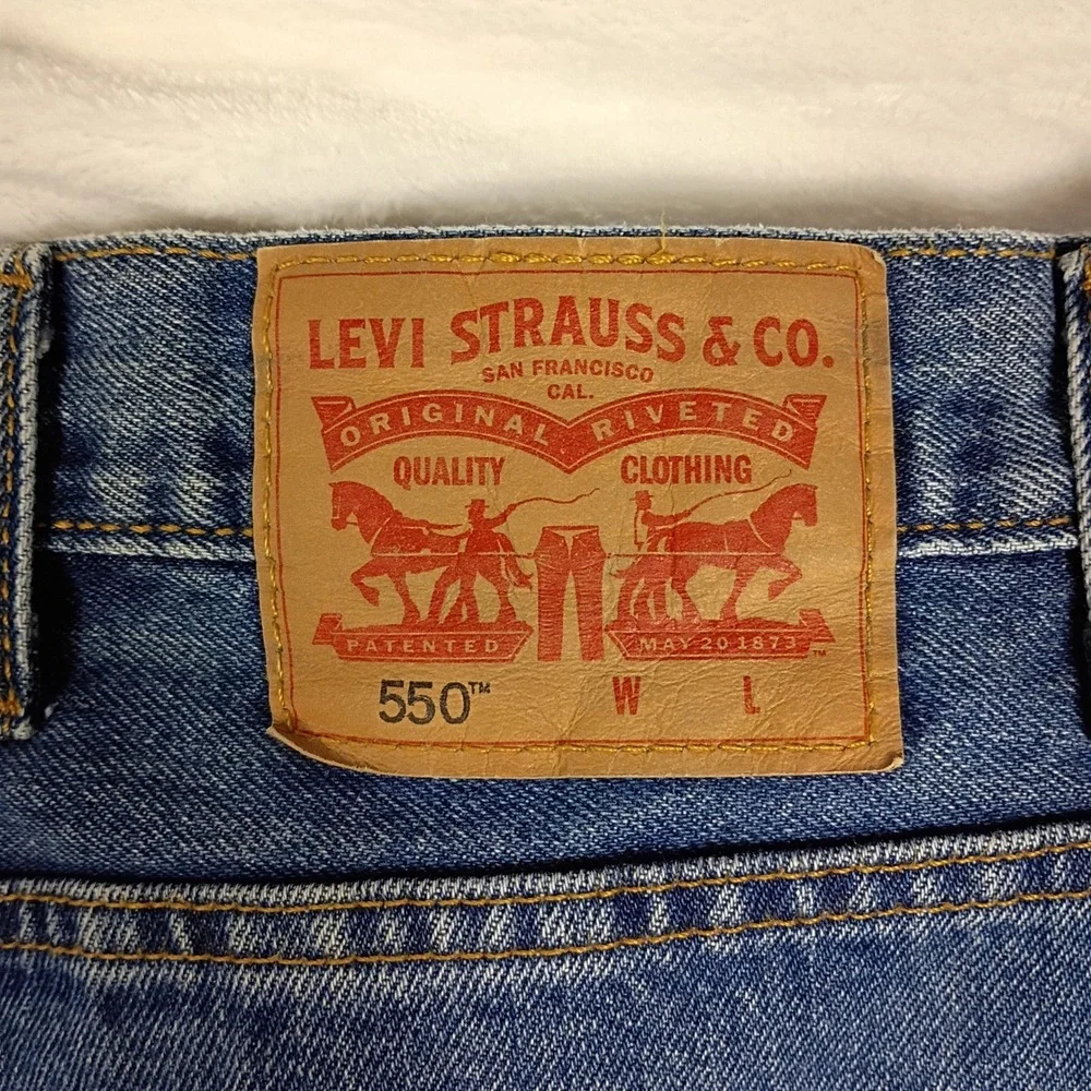 Levi's 550 Relaxed Fit Jeans Mens 48x29 Blue Denim Cotton 90s Vintage Gorpcore